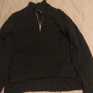 Lululemon black quilted quarterzip